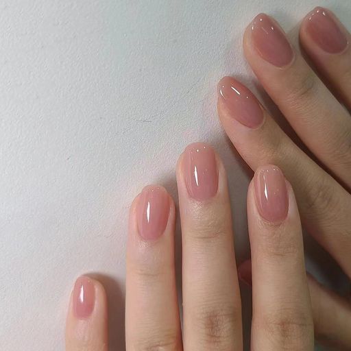 Fuyunohiネイルチップ付け爪ネイルチップショート24枚セット両面テープ付きつけ爪ピンク無地シーンプル..