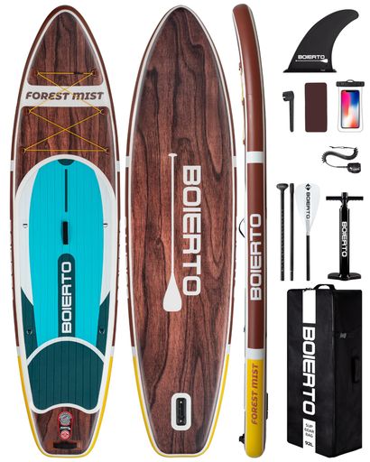 BOIERTOInflatableStandUpPaddleBoard11*33ExtraWidePaddleBoardsforAdul...