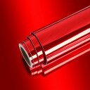 VEELIKE 鏡面 壁紙シール 赤 メッキ風 リメイクシート レッド ミラーシール 壁紙 赤 金属調 幅40X300CM 反射板 ミラーシート ミラー調 ウォ...