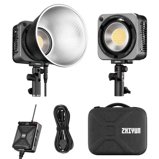 ZHIYUN MOLUS G200 COBX|bg 2700-6500K Cg|[g[g 200W Av CRI96/TLCI97 65100LUX@1M yʏ^{fBBOWENS}Eg