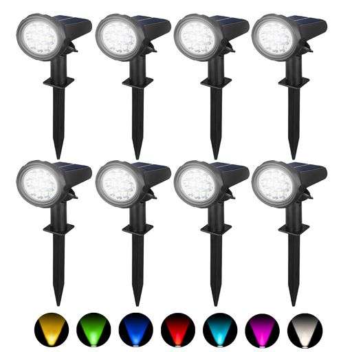 【アップグレードされたソーラースポットライト】光センサーを搭載し、明暗を自動的に識別します。夜になると自動的に点灯し、日中は自動的に消灯します。一度スイッチを入れるだけで両手が解放され、再度スイッチ操作をする必要がありません。高効率のソーラーパネルで充電します。屋外コンセントのない場所でも、置くだけで点灯します。(注意:この製品は自動的に暗闇を感知し、暗い場所でのみ点灯します。日中は点灯しません。日中にライトが正常に点灯するかどうかをテストしたい場合は、ソーラーパネルを手や物で覆ってからスイッチをオンにする必要があります) 【3段階明るさ調整・角度調整】:ライフスタイルに合わせて「ハイライトモード」「ノーマルモード」「ローライトモード」を切り替えることができます。1ハイライトモード:最大12時間連続点灯、2ノーマルモード:最大18時間連続点灯、3ローライトモード:最大24時間連続点灯。ソーラースポットライトは角度調整可能です。ソーラースポットライトは垂直方向に90°まで調整できますので、お好みや角度に応じて調整して、十分な日射を得ることができ、ニーズに応じて調整できます。