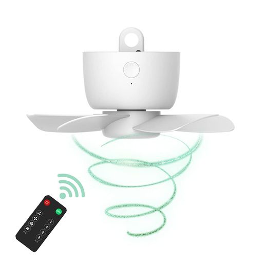 「10000mAh大容量&リモコン」MACOLAUDER吊り下げ扇風機携帯扇風機ベッドキャンプアウトドアファン風量4..