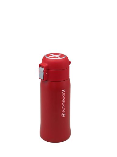 ケヴンハウン(Kevnhaun)ワンタッチステンレスマグボトル360mlレッド片手で開く真空断熱ステンレスボトル保温保冷水筒スポーツ通勤片手で飲めるトールKVOT360R