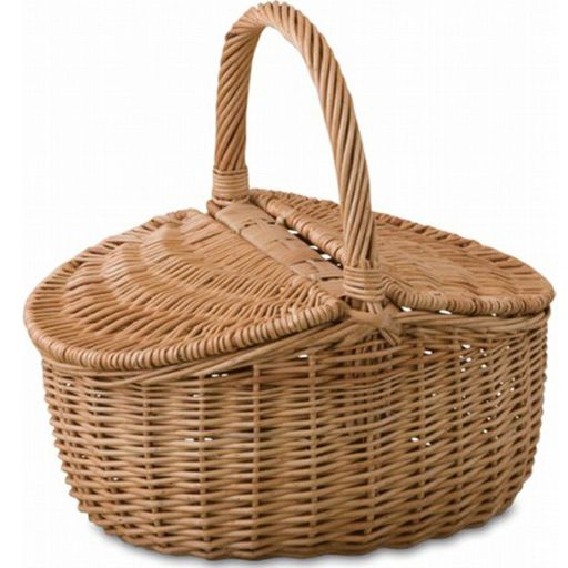 ポッシュリビングウィッカーバスケット10580ナチュラルW33xD24xH32(17)cm
