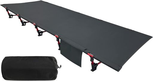 Sutekus キャンプ アウトドアベッド ハンギング 折りたたみ式 超軽量 コンパクト 耐荷重150kg 防災 190cm*70cm (ブラック/黒)