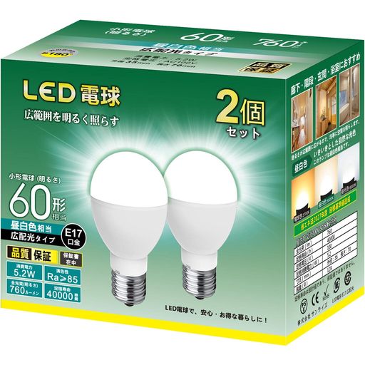 ߥ˥ץȥ LEDŵ E17 60W 760LM  (5.2W) ŵ ֥ͥå : ॿסס ⵱...
