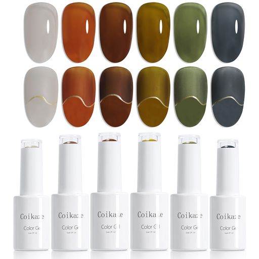 【クリアカラージェル】くすみクリアカラージェル6色セットを厳選、01番のクリアホワイトをベースカラーとして、このセットの他のカラーと合わせるグラデーションネイルが出来、スペシャルなカラーセットです。 【キレイな発色】優れた透明度は、ベースカラーとしても大活躍。一度塗りでほんのり色付け、2度塗りくっきり発色の透明感、塗り方や塗布量で発色を調整できます。マットに仕上げても透け感が残る“擦りガラス”のように仕上がり、大人の女性の印象になります。 【ムラになりにくい】優れたレベリングで色ムラが起こりにくい高品質ネイルジェル、べっ甲ネイルや透け感のある大理石ネイル、フレンチネイルにおすすめ、オフィスでも日常でも上品なカラージェルです!見た目がシンプルで、キャップからカラーがわかるようデザインで、カラー選びがよりスムーズに! 【扱いやすい】ソークオフタイプなので、アセトンで簡単にオフできます。筆付きボトルだから、とっても便利、初心者でも扱いやすい。キャップ部分にカラーが一目でわかる、見た目も可愛い容器です。 【UV/LEDライト対応】UV/LEDライトで硬化必要です。