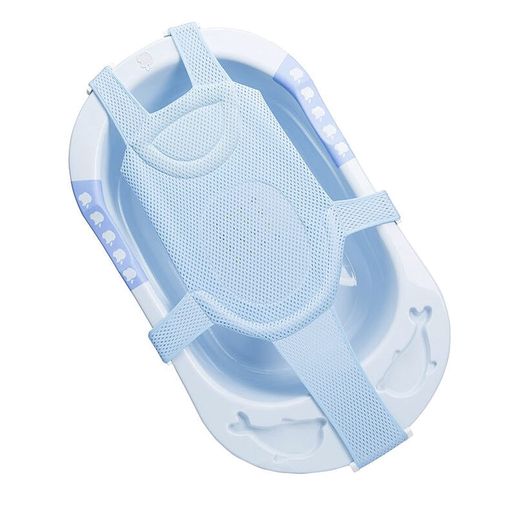 [IPENNYE] ベビー用バスネット 滑り止め 幼児用お風呂マット 新生児 ベビー用 入浴ネット シャワークッション ベビーを保護 脊椎を保護する 安全お風呂 調節可能 通気性 折り畳み式 お風呂…