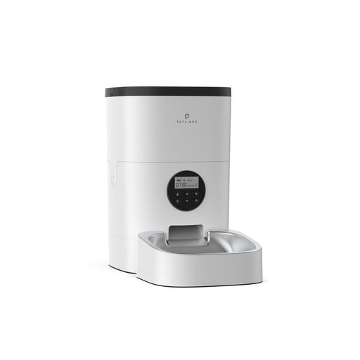PETLIBRO自動給餌器猫中小型犬用音声録音4L容量手動給餌自動餌やり機タイマー機能ステンレス皿操作簡単お手入れ簡単日本語説明書ホワイト