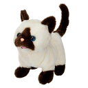 イワヤ(IWAYA) ピッコリーネ シャム 動くぬいぐるみ 猫のぬいぐるみ 月のダイヤモンド ST取得済み 靴下猫 幅90×高さ160×奥行180MM3327-4