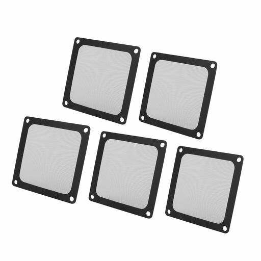 80mmブラック磁気ダストフィルター、PCケースファン通気口用の高い換...(2.0)