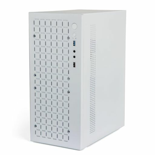マイクロATXケースPCケースMATXケースミニPCITXデスクトップコンピューターケースサポートマイクロATXMATXDTXITXミニPCUSB3.0サポート3.5’’HDD(ホワイト)