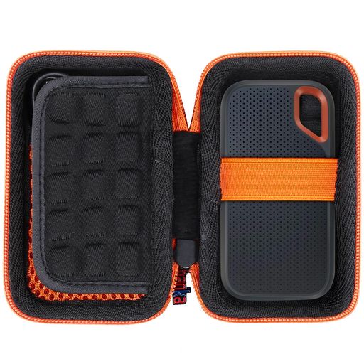 サンディスクSanDiskSSD/SanDiskエクストリームポータブルSSD/SanDiskPortable/ExtremePROE81/E61外付け専用収納ケースバブル付き(ケースのみ)-Khanka