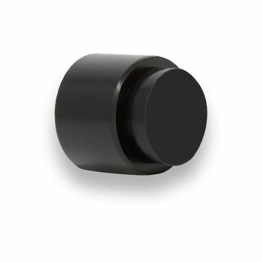 EVI | WALL MOUNTED ADHESIVE DOORSTOP | 1.1” X 1.1” | BLACK RUBBER | STAINLESS STEEL | BLACK LACQUERED | GREAT ADHESION | 100% EVI | WALL MOUNTED ADHESIVE DOORSTOP | 1.1” X 1.1” | BLACK RUBBER | STAINLESS STEEL | BLACK LACQUERED | GREAT ADHESION | 100%