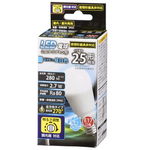 OHM LEDŵ ߥ˥ץȥ E17  LDA3N-G-E17/D G11 06-1876