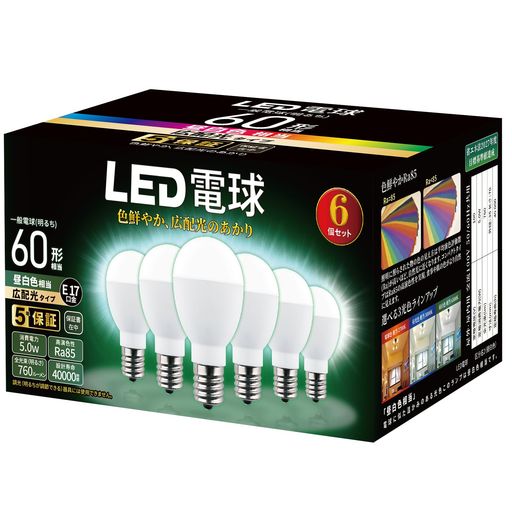 LEDŵ E17 60W (5.0W) 760롼 ߥ˥ץȥ󡦥ߥ˥׷ŵ ŵ塦۸ ...