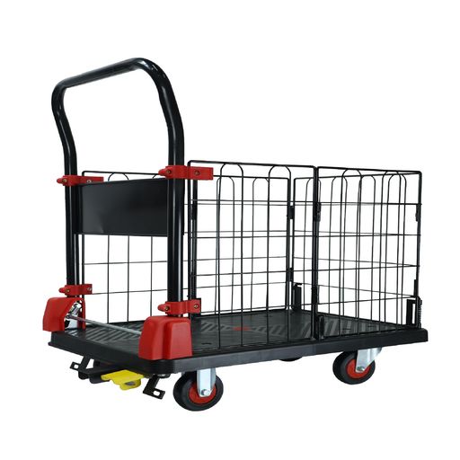 台車バスケット折りたたみ軽量小型ミュートキャスター静音150KG300KGコンパクトキャスター付きキャリー..