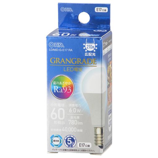 (OHM) ŵ LEDŵ微 E17 60/60W  RA93鿧 ̩Ĵб Ǯܹб ߥ˥...