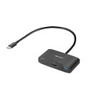 バッファローUSBハブUSB-C3.2Gen13ポート90WUSBPD対応4KHDMI5Gbps高速データ転送iPhone16対応ブラックBSH3U335C1PBK(2)
