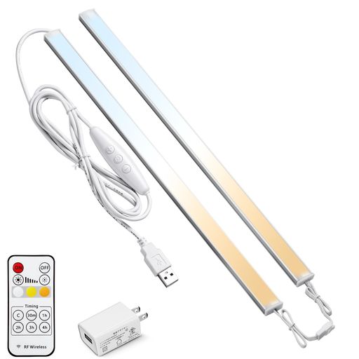 AUYIHOMU LED バーライト 35CM リモコン USB マグネット 調光 調色 スイッチ付き 連結可能 明るい 目に優しい 省エネ タイマー機能 電球色/昼白色/昼光色(USB電源付き) AUYIHOMU LED バーライト 35CM リモコン USB マグネット 調光 調色 スイッチ付き 連結可能 明るい 目に優しい 省エネ タイマー機能 電球色/昼白色/昼光色(USB電源付き)