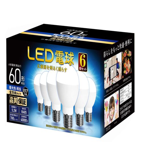 ߥ˥ץȥ LEDŵ E17 ŵ60  ۸ Ǯܹ ̩ķб( 6)