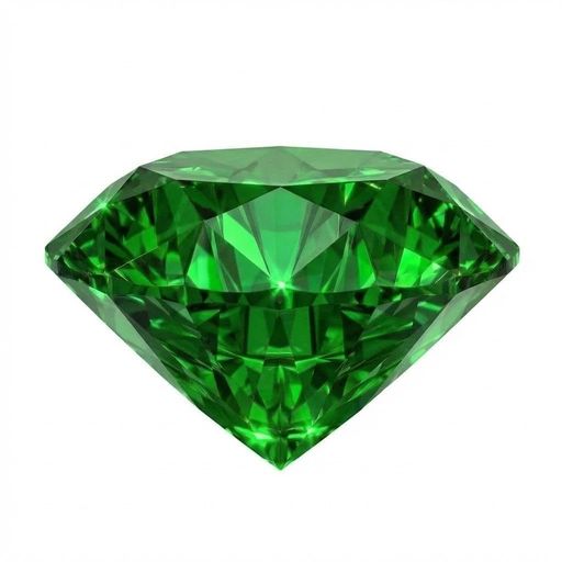7.0 mm(約1.0ct) 合成エメラルド ルースストーン ラウンドカット VVSクラリティ 裸...