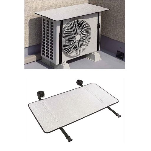 エアコン室外機カバー室外機遮熱シート日除け大型室外機用ワイドタイプアルミ直射日光遮断節電UVカット..