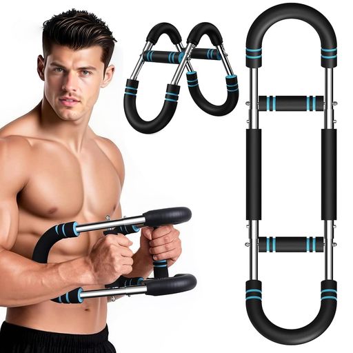 FCYOUO前腕筋トレアームバー器具30~50kg3段階強度調整大胸筋トレーニング自宅エキスパンダーホームジム..
