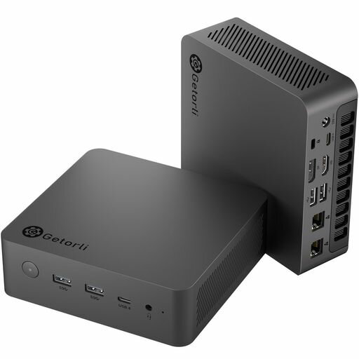 GetorliミニPCAMDRyzenTM7PRO8845HS搭載32GBDDR51TBSSD高速小型PCRadeon780M4画面出力Wi-Fi6業務用/クリエイティブ/ホームシアター/ゲーム