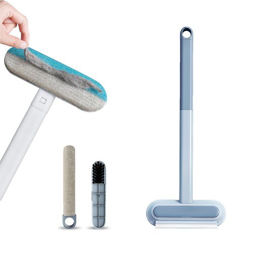 BaraRoseペット用抜け毛クリーナー猫の毛取り抜け毛取り猫の毛取りブラシ抜け毛ワイパー4in1毛玉取り抜け毛取りクリーナー猫用抜け毛取り用品ペット毛対応猫毛髪掃除犬用カーペットシー…