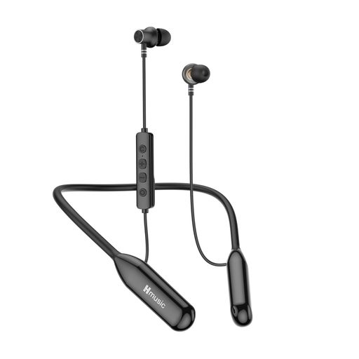 Hmusic ネックバンド型イヤホンBluetooth5.4、200H長時間再生、IPX5防水。低遅延・...
