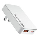 ZKAPOR30W充電器Type-C急速充電器USB充電器2ポート(USB-A&USB-C)USBコンセントタイプc充電器【PD3.0PPS規格対応/GaNIII技術/折畳式プラグ】MacBookAir/Pad(2)