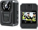 CAMMHD4K品質ボディカメラ防犯カメラ256GB3400mAh12時間連続使用ワンタッチ録画と録音動き検出ループ録画赤外線暗視に適しVlogの撮影運転旅行犯罪予防個人保護法執行機関警察&警備員防爆