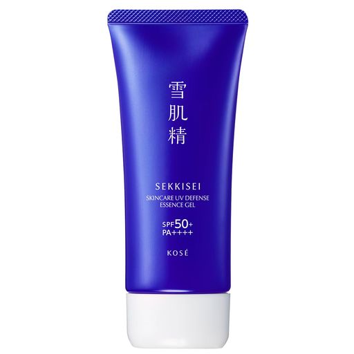 雪肌精日焼け止めスキンケアUVエッセンスジェル90GSPF50+/PA++++ウォータープルーフ顔・からだ用ハトムギ