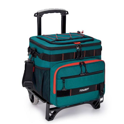 TOURITクーラーボックスキャスター付き折り畳み保冷ボックス保冷バッグ軽量アウトドア旅行釣りショッピ..