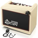 DONNER ミニギターアンプ 5W 7種類アンプモデル モデリングアンプ コンパクト 40種類ドラムマシンタイプ ディレイ リバーブ エフェクター内蔵 ワイヤレス接続 電池駆動 ヘッドホンとAUX IN端子付き 自宅練習