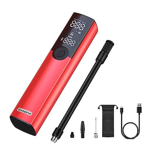 WoowindBP188電動空気入れ自転車電動エアコンプ携帯式充電式ミニアルミカバー自動停止エアコンプレッサ..