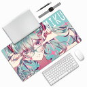 KEVINERS MOUSE PAD レム ラム マウスパッド ゲーミング アニメ 滑り止め 防水 サイズ:40 X 75 X 0.3CM (初音ミク HATSUNE MIKU)(2)