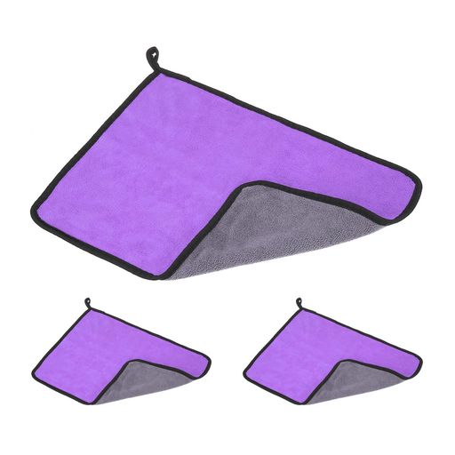 PATIKIL11.8x15.7”ビリヤードキュータオル3枚パックプールキュークリーナーシャフトクロスコーラルフリ..