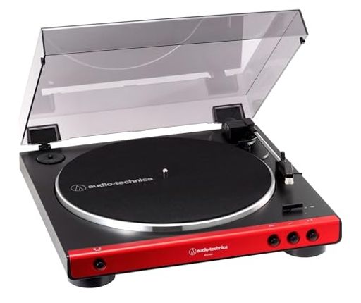 オーディオテクニカフルオートレコードプレーヤーレッドAT-LP60XRD