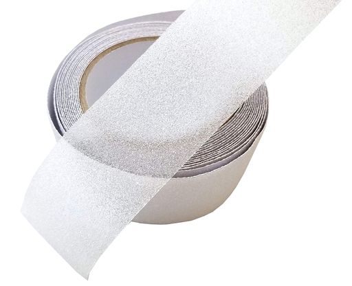 Lumieleザラザラとした表面で滑りにくい滑り止めテープ耐水屋内屋外階段ステップ50mmx5m白半透明