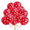 GSSTRTTGVKSHF新年飾り風船バルーン風船50個入りドットバルーン12インチ30cmカラフルHalloween水玉模様なラウンド風船ラウンドゴム風船飾り...