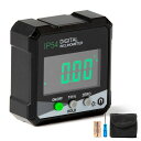 SCITOOLS デジタル角度計 IP54 防水防塵 0-360°測定範囲 角度ルーラー 角度定規 LCD液晶画面 持ち運び便利 読みやすい 自動電源オフ 傾斜...