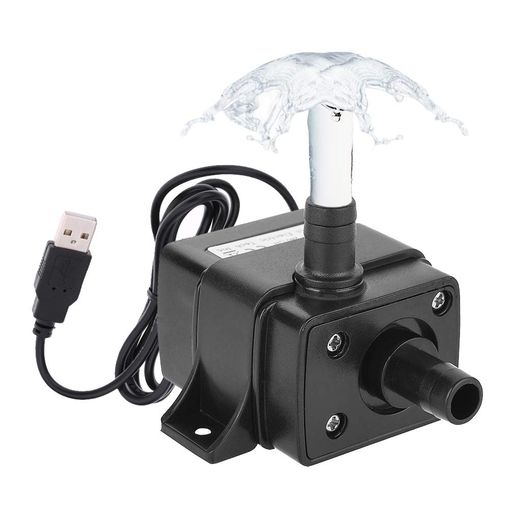 LEDGLE水中ポンプDC5V小型ポンプ池ポンプ噴水高さ30~40cm揚程1M吐出量120L/HUSB給電式水耕栽培排水ポンプ水槽水族館IP68防水循環ポンプ潜水ポンプ静音