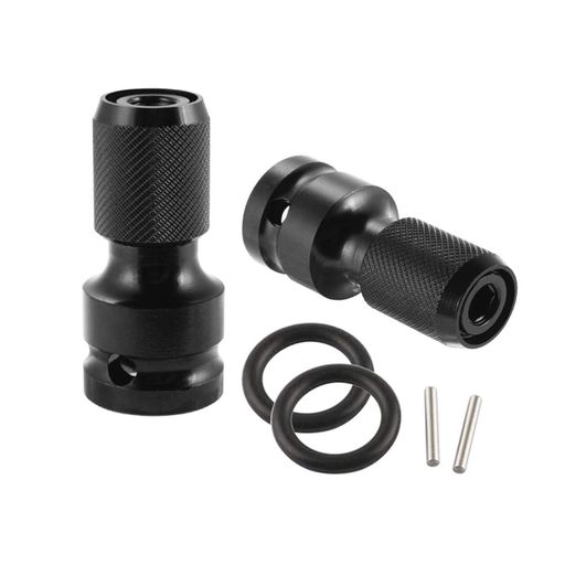 YFFSFDCソケットアダプター1/2’’四角-1/4’’六角軸ソケットアダプタースライドロック式インパクトレンチ..