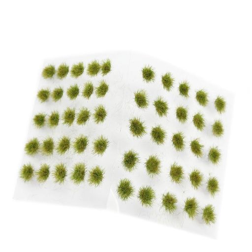 50株草ライトグリーン多目的ジオラマ素材シリーズ草むら・草丈5mm建物モデル装飾風景箱庭鉄道模型PJ15L..