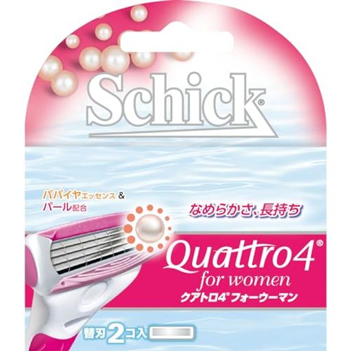 Schick(シック)シッククアトロ4フォーウーマン替刃(2コ入)女性用カミソリ