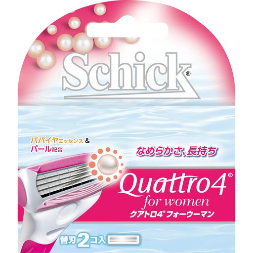 Schick(シック)クアトロ4フォーウーマン4枚刃替刃(2コ入)女性用カミソリ