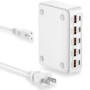 Viviber10ポートコンセント=USB-A充電器5個+USB-C充電器5個「PD&QC急速」合計70W電源タップiPhonetype-cacアダプタタイプCコンセントC電源アダプターiPhone/Andriod/iPad対応ホワイト