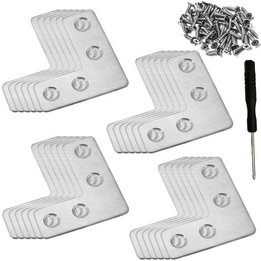 高品質ステンレススチール---分厚いプレミアムステンレススチールから作られたこれらのフラットブラケットは、耐久性があり、錆びにくく、長持ちし、優れた支持力と安定性を提供します モダンで実用的なデザイン---フラットフィキシングブラケットは、...